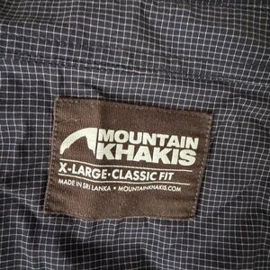Mountain Khakis Navy Checkered Shirt